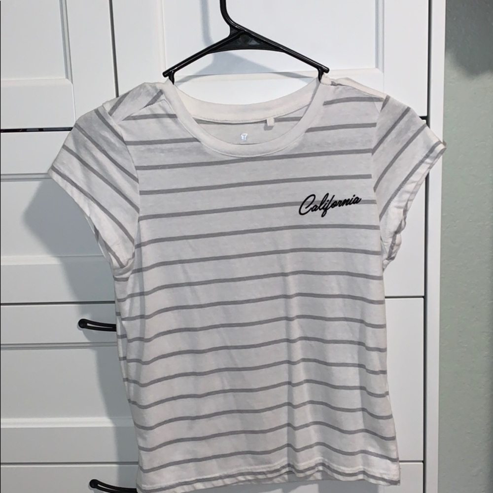 Striped California Embroidered Shirt